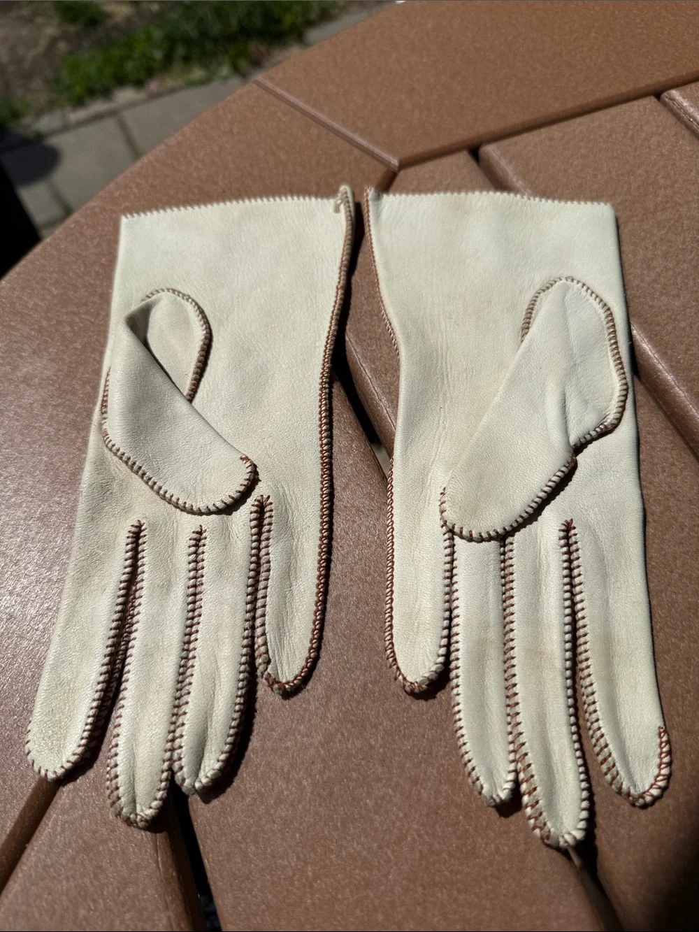 Vintage Genuine Deerskin Leather Gloves